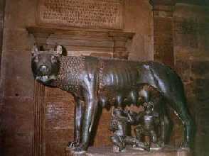 Lupa [She-Wolf and Twins], bronze, ca. 5th c. BCE